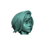 Madalorian Girl - Head - Without Helmet