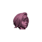 Mandalorian Girl Futa - Head - Without Helmet