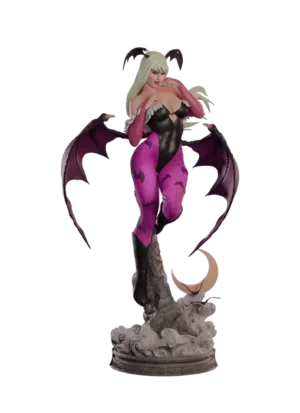 3D Print of Morrigan from Darkstalkers standing in her classic outfit by Abe3D