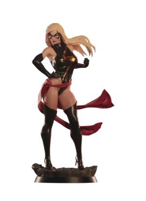 3D Print of Ms. Marvel from Marvel Comics standing in her classic outfit by Abe3D