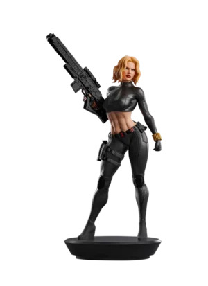 3D Print of Yelena Bolova from Marvel Comics with her rifle in hand by Abe3D